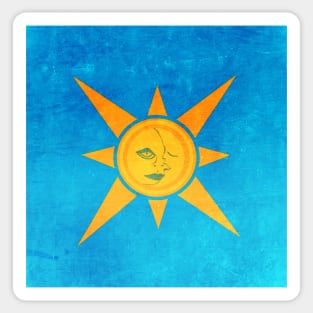 "Sun Shining/Moon Sleeping" symbol design products Sticker